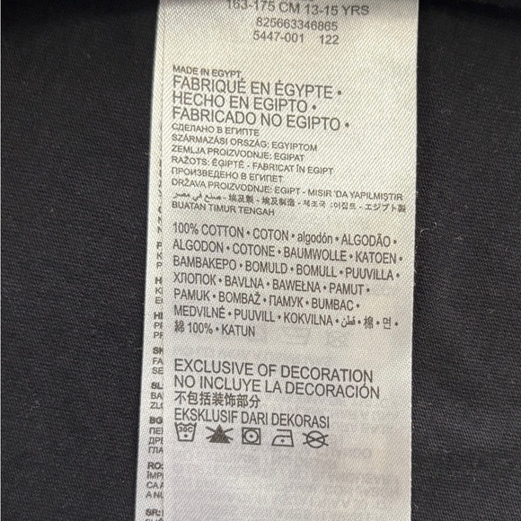 Hurley Boys Tee Black 18/20 – Neon Logo – 100% Cotton - Picture 6 of 6